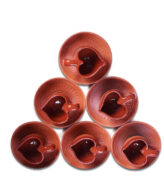 NATURAL CLAY WITH CERAMIC CUP PLATE